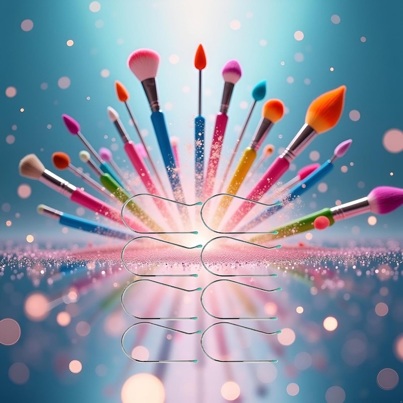 8 Pcs Silver Hot Curler Clips Replacement Kit, Hot Roller