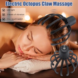 Viuvoiul Octopus Head Massager，Electric Octopus Claw Scalp Massager，Head Massager Stress Relief，Electric Octopus Claw Scalp Massager Stress Relief and Hair Stimulation