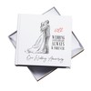 40th Wedding Anniversary Photo Album, White, Holds 50 Photos 6"