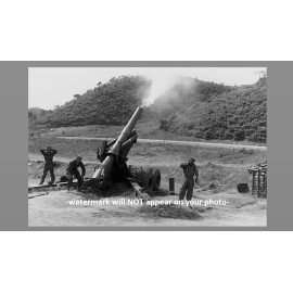 Korean War M115 Howitzer 8 Inch Cannon PHOTO US Army Field Artillery at YONCHON