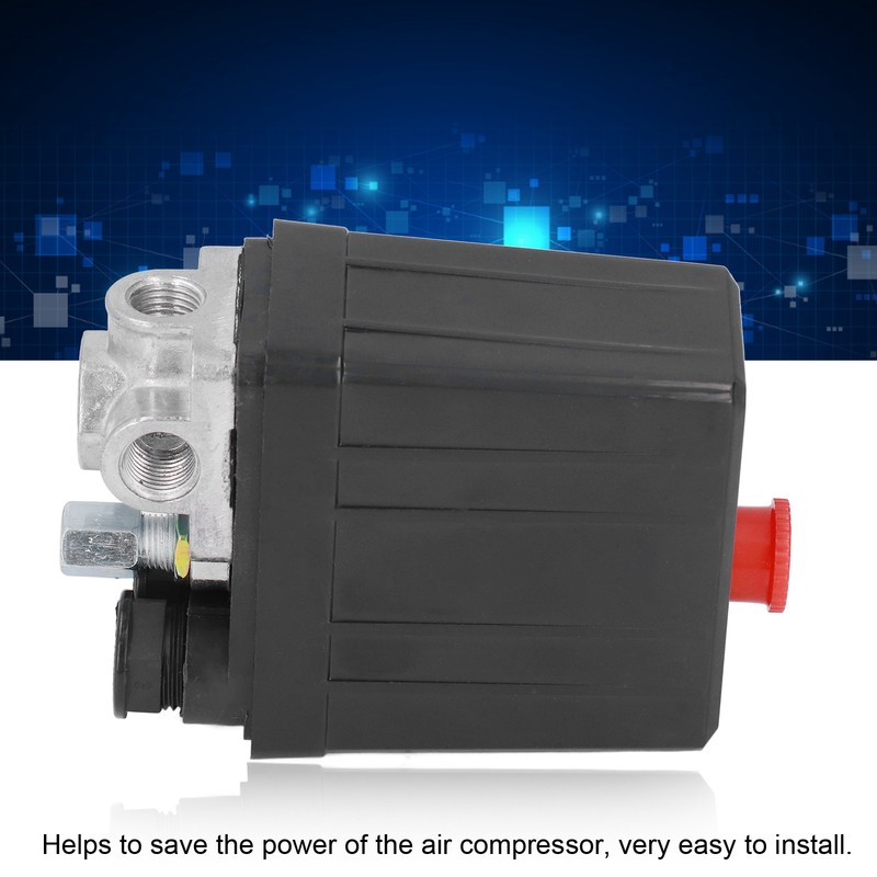 Air Compressor Pressure Switch Automatic Valve 4 Holes 90‑125PSI Accessory