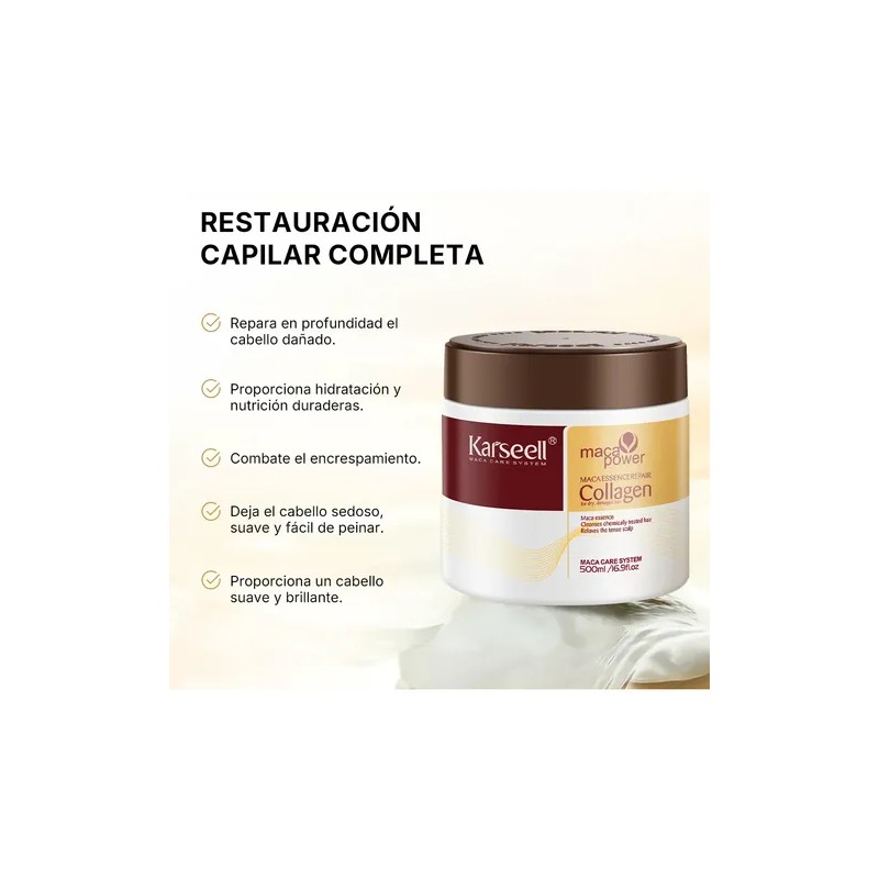 Karseell Kit Capilar 4 En 1 Reparación E Tratamiento 1550
