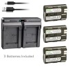 Kastar BP-511 Battery or Dual Slim Charger for Canon Optura