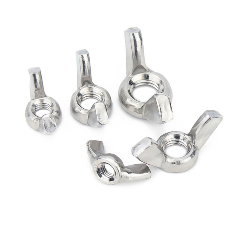 M6 Wing Nuts, 304 Stainless Steel Butterfly Wing Nut, Heavy