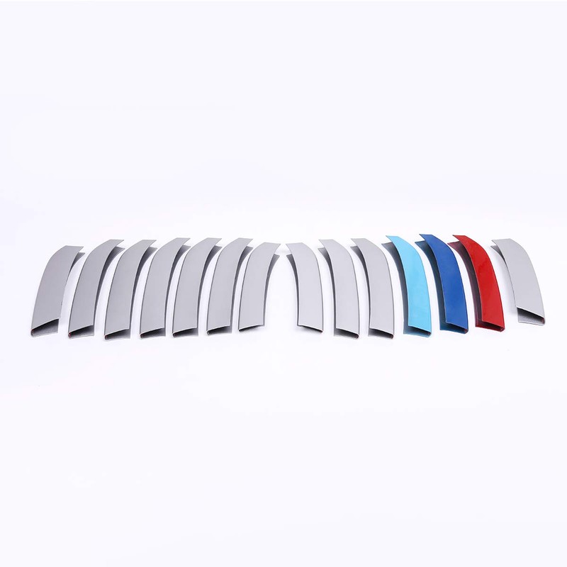14pcs/set ABS Matte Front Grill Sequins Frame Cover Trim For