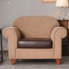 vctops 100% Waterproof Pu Leather Couch Cushion Covers Luxury Stretch