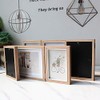 3 Picture Frame Collage Photo Frames Rustic Wood Hinged Folding