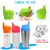 Yagote Silicone Sippy Cup Lids, 5 Packs Elephant Spill-Proof Sippy