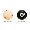 PATIKIL 57mm Billiard Cue Ball #8 Billiard Ball 2-in-1 Regulation