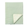 CREVENT 30''X40'' Organic Muslin Cotton Baby Blanket for Newborns, Soft