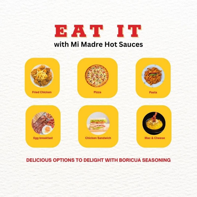 Mi Madre Tomato Based Hot Sauce, Handcrafted in Puerto Rico,
