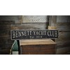 Custom Yacht Club Est. Date Wooden Sign - 7.25 x