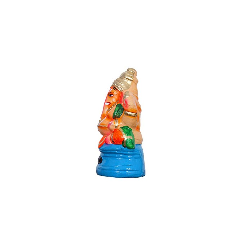 BSD Organics Rangi God Ganesha Ganesh Idol Ganpati Murti Sculpture