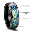 Frank S.Burton Tungsten Rings for Men Women Wedding Bands 8mm