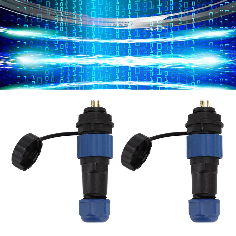 2Pcs SD16 IP68 Waterproof Aviation Connector SD16 Female Plug Male
