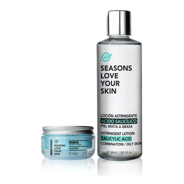 Seasons Love Your Skin Loción Astringente + Gel Hidratante Refrescante