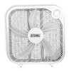 EZ-CHILL 20" Box Fan, 3 Speed Ful Force Air Circulation,