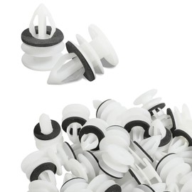 50PCS Car Trim Clips Plastic Fasteners: Universal Auto Panel Retainer Clips for Car Door, Bumper, Boot, and Interior – Push Rivet Mounting Clips Automotive Parts
