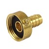 Agora-Tec Brass Hose Nozzle Hose Fitting 1 Inch Female to