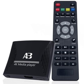 4K Ultra HD Digital Media Player for USB Drives and microSD Cards,Featuring HDMl and Analogy AV,Digital Signage,with Automatic Playback,Resume and Looping Capability for H.265 Videos,Music and Photos