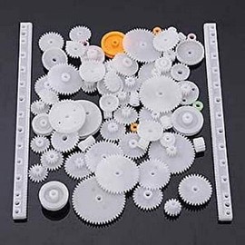 YUNIQUE GERMANY 75 Type Plastic Crown Gear Single Double Reduction Gear Worm Gear
