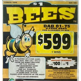 Generic Bees $599 Bingo Ball Holders 150 Tickets $348 Profit
