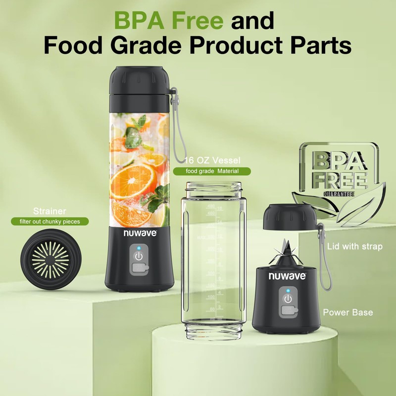 Nuwave Portable Blender for Smoothies and Shakes, 2025 New &