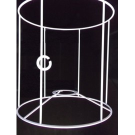 - Lampshade Frame, Round, for E14 &E27, White, Diameter 20 CM, height: 20 CM