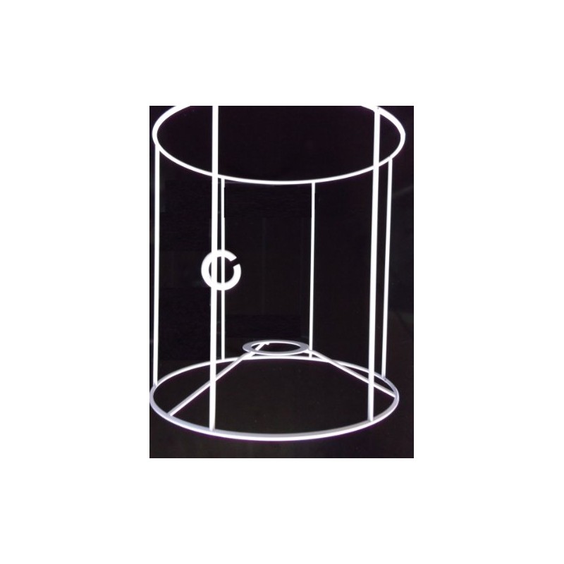 - Lampshade Frame, Round, for E14 &E27, White, Diameter 20