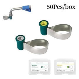Dental Sectional Matrix System, Adjustable Dental Double-Side Contoured Anatomically Shaped Matrix Bands for SuperCap Matrix System (1, Yellow)
