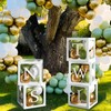 104Pcs Baby Shower Decoration Boxes for Boys,5 Sage Green Baby