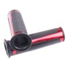 MotorToGo 7/8" Open End Red Motorcycle CNC Aluminum Handlebar Gel