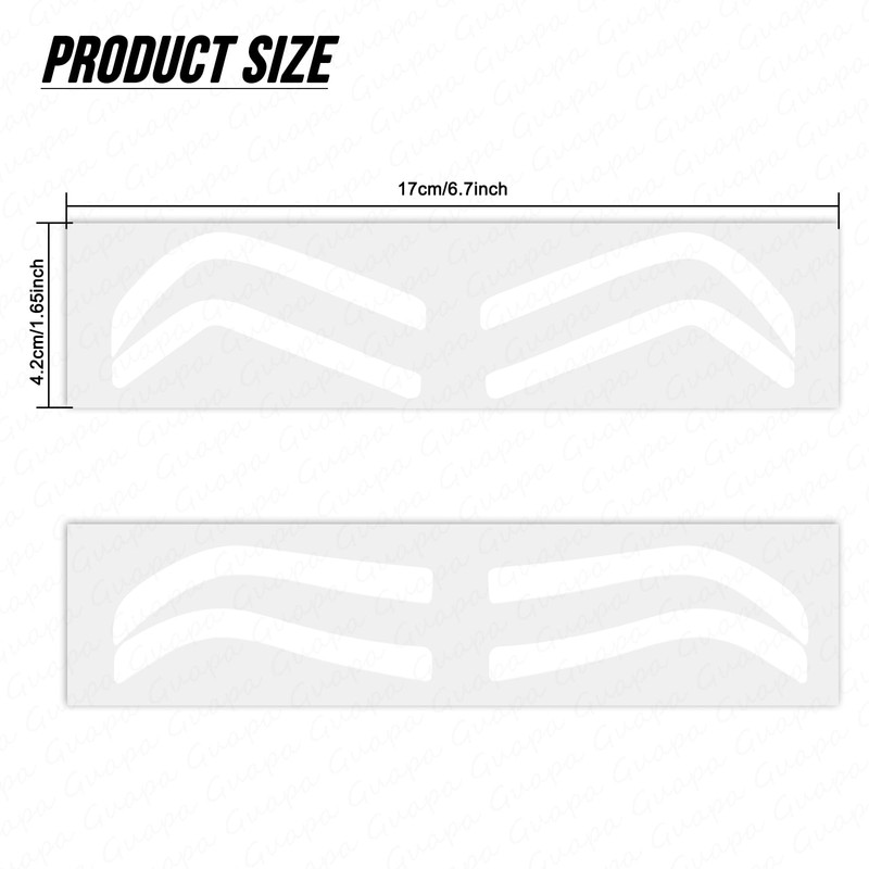 Guapa Disposable Eyebrow Design Stencil Airbrush Tint Stickers Easy Application