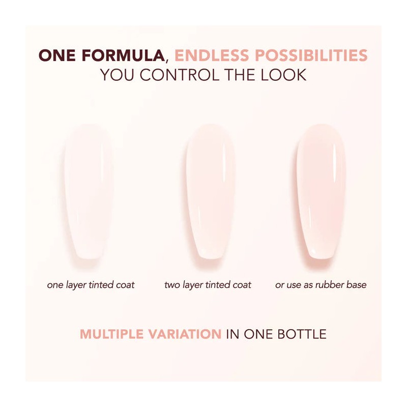 Kiara Sky Tinted Rubber Top Coat Cashmere Delight