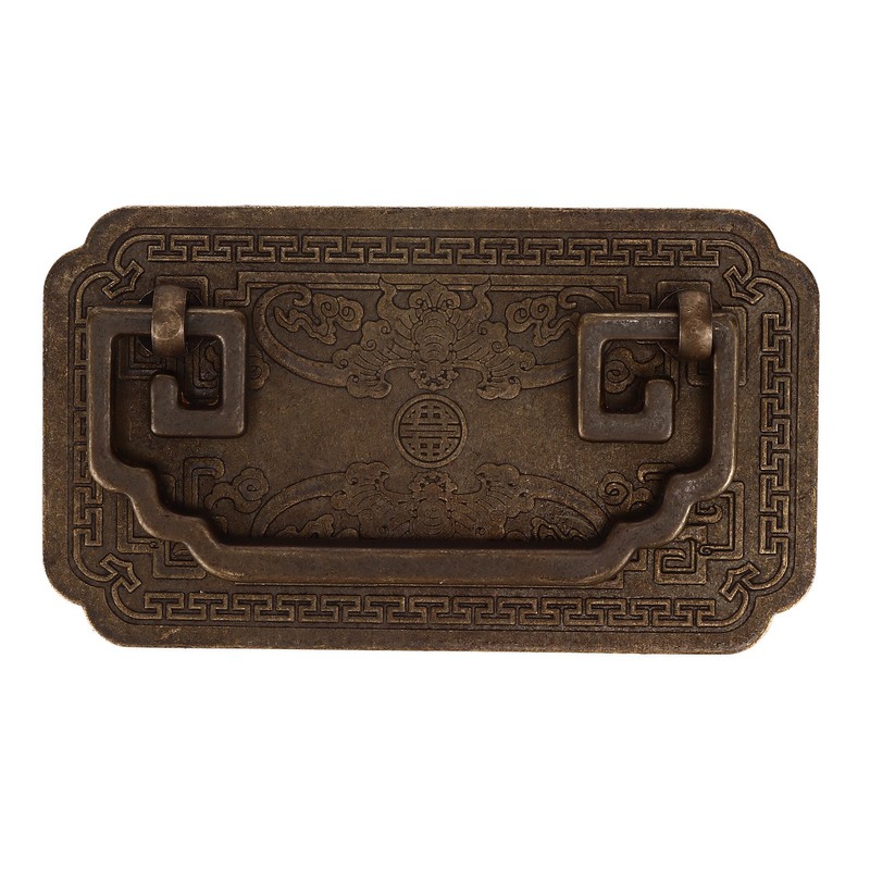 Antique Drawer Handle Tetragonal Bat Handle Antique Chinese Retro Style