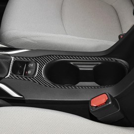 AIRSPEED Toyota Corolla Cross 1st Generation 2021 2022 2023 2024 Corolla Cross Carbon Fiber Accessories Interior Parts Car Central Control Cup Holder Sticker Stylish Custom Dress Up Double Sided Tape
