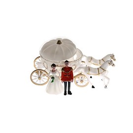 NST 2 Large Cinderella Coach Wedding Carriage Favor Plastic