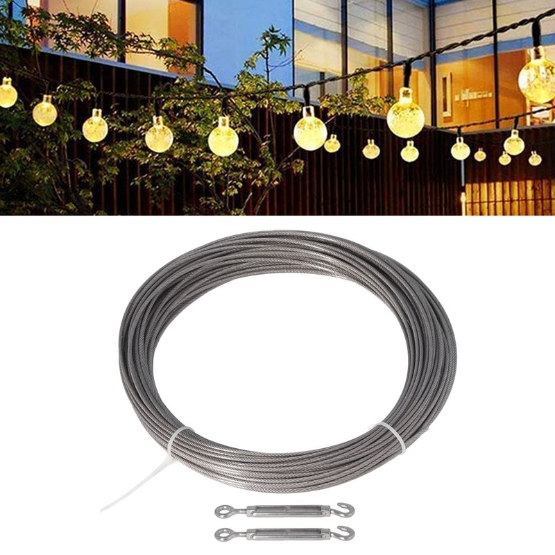 Stainless Steel Wire Rope Set Rust Proof Prevent Corrosion PVC