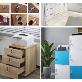 Herrajes Guerrero Cerradura Para Cajón O Puertas Con Llave Herrajes Cromo