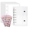 YEZHU Transparent Transparent 3D Sticker, For Girls, Binder, Removable, M5,