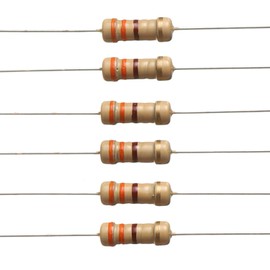 BOJACK 330 Ohm Resistors 1/2 W ±5% Carbon Film Single Resistor (Pack of 200 pcs)