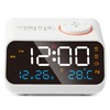 Alarm Clock Radio Multifunctional LED Music Timing Rechargeable FM Radio