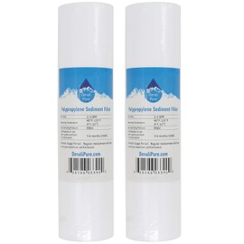 2-Pack Replacement for Aqua-Pure AP11T Polypropylene Sediment Filter - Universal 10-inch 5-Micron Cartridge Compatible with Aqua-Pure AP11T Filter System - Denali Pure Brand