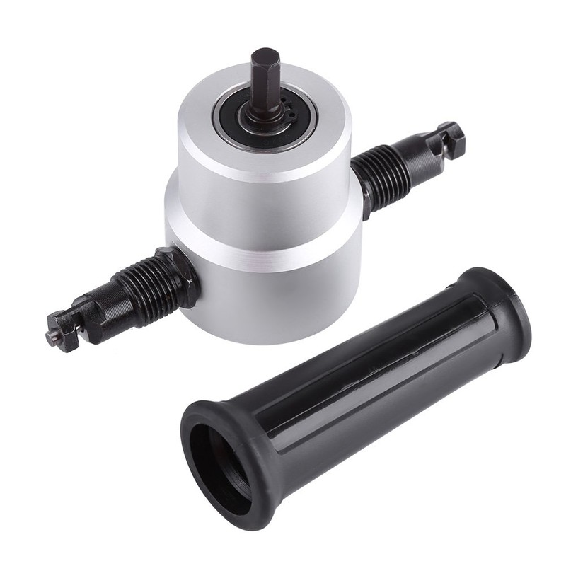 Double-Ended Sheet Metal Cutter, Electric Drill Attachment Biter Cutting Tool