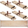4 Pieces Blank Paper Scroll 7.3 x 33.5 Inches Vintage