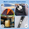 Heveer Zip Fasteners Double Opening Zipper Puller Anti-Theft Zipper for