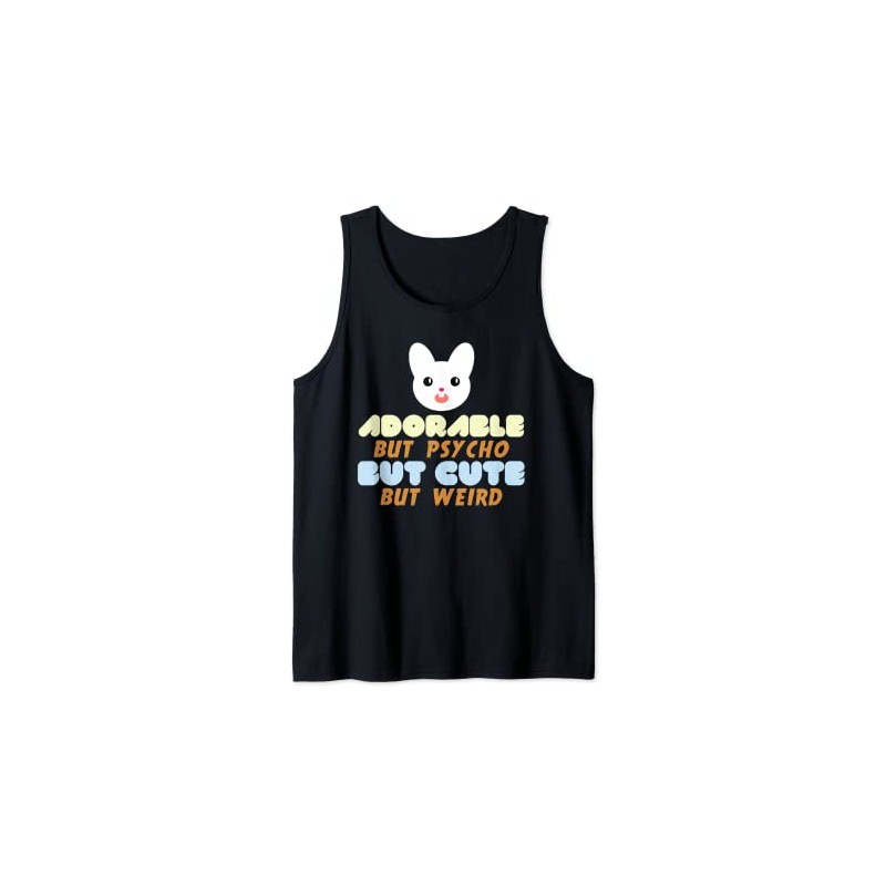 Adorable but psycho but cute but weird bunny meme tank