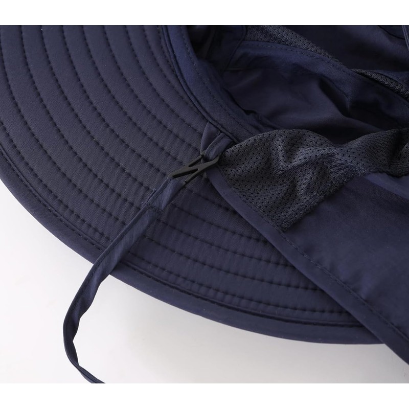 Connectile Outdoor Unisex UPF 50+ Wide Brim Safari Hat Summer