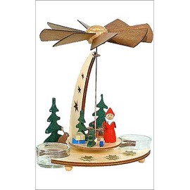 German Natural Wood Pyramid from Dregeno