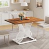 DWVO Modern Dining Table for 4 People 47 Inch Rectangular